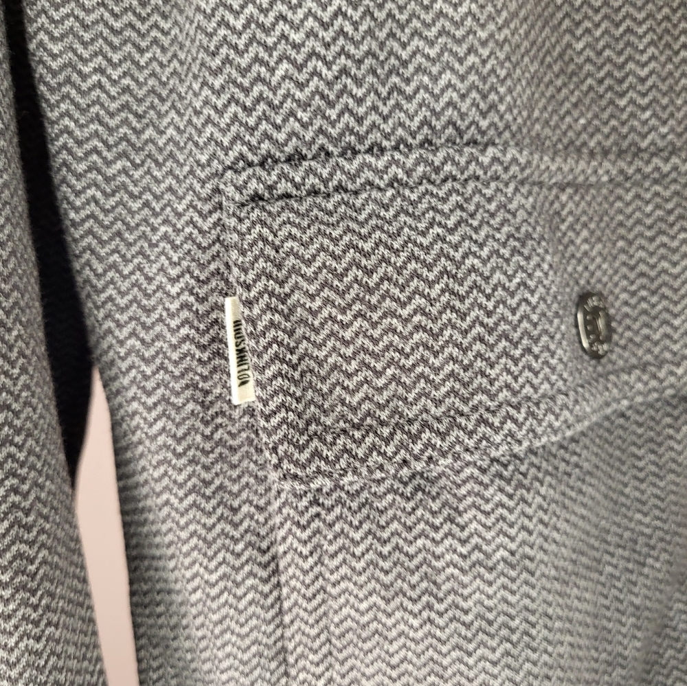 Linksoul Full Zip Herringbone Pattern Sweater Siz… - image 4